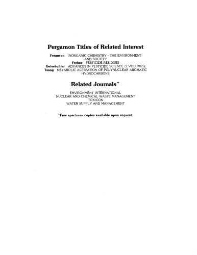 Toxicology of Halogenated Hydrocarbons. Health and Ecological Effects