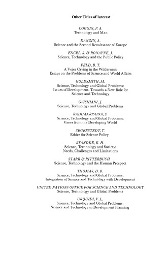 Science, Technology & Society in the Time of Alfred Nobel. Nobel Symposium 52 Held at Björkborn, Karlskoga, Sweden, 17–22 August 1981