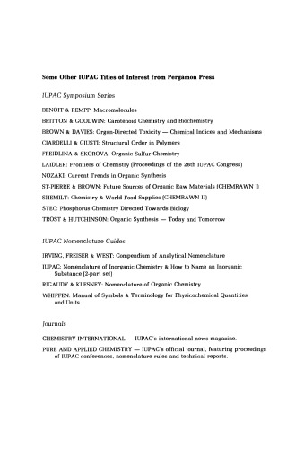 Natural Products. Proceedings of the 5th International Congress of Pesticide Chemistry, Kyoto, Japan, 29 August – 4 September 1982