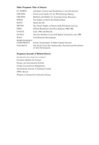 New Sources of Oil & Gas. Gases from Coal; Liquid Fuels from Coal, Shale, Tar Sands, and Heavy Oil Sources