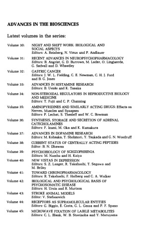 Microwave Fixation of Labile Metabolites. Proceedings of an Official Satellite Symposium of the 8th International Congress of Pharmacology Held in Tokyo, Japan, on 25 July 1981