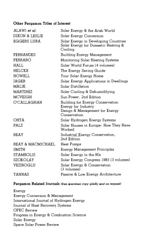 Energy Conservation Measures. Proceedings of the International Symposium, Kuwait, 6–8 February 1983