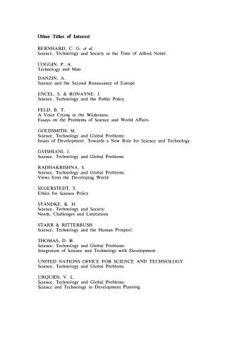 Progress in Science and its Social Conditions. Nobel Symposium 58 Held at Lidingö, Sweden, 15–19 August 1983
