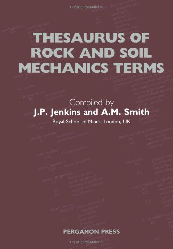 Thesaurus of Rock and Soil Mechanics Terms