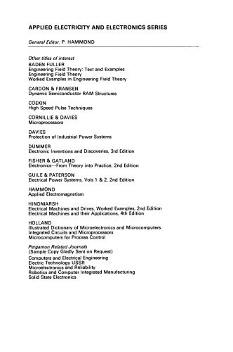 Electromagnetism for Engineers. An Introductory Course