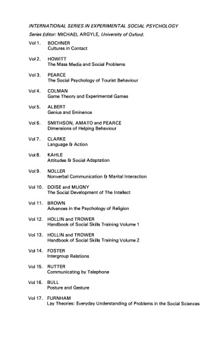 Lay Theories. Everyday Understanding of Problems in the Social Sciences