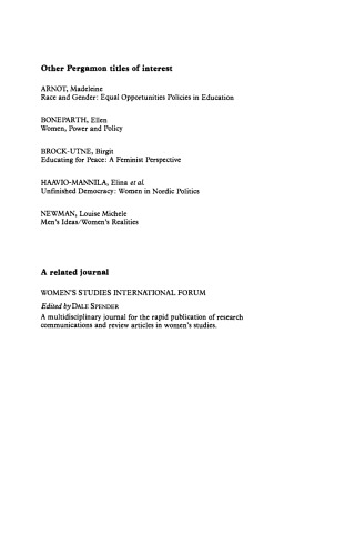 Helping Ourselves to Power. A Handbook for Women on the Skills of Public Life