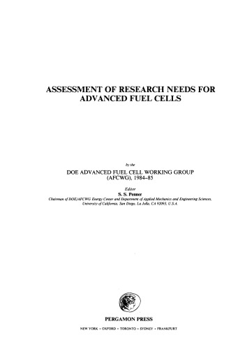 Assessment of Research Needs for Advanced Fuel Cells