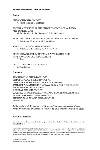 Annual Review of Chronopharmacology. Volume 2