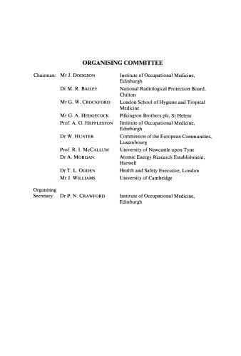 Inhaled Particles VI. Proceedings of an International Symposium and Workshop on Lung Dosimetry Organised by the British Occupational Hygiene Society in Co-Operation with the Commission of the European Communities, Cambridge, 2–6 September 1985