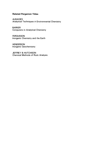 NMR Techniques & Applications in Geochemistry & Soil Chemistry
