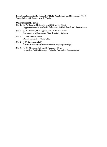 Current Concepts and Emerging Trends in Attentional and Behavioral Disorders of Childhood. Current Concepts and Emerging Trends in Attentional and Behavioral Disorders of Childhood
