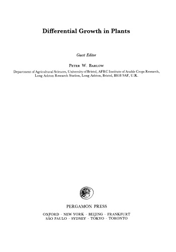 Differential Growth in Plants