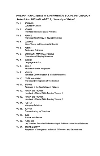 Adaptation of Immigrants. Individual Differences and Determinants