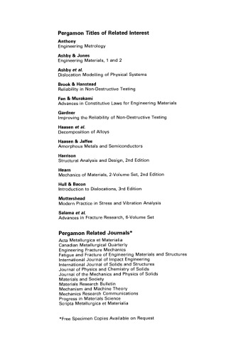 Metal–Ceramic Interfaces. Proceedings of an International Workshop