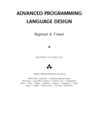 Advanced programming language design