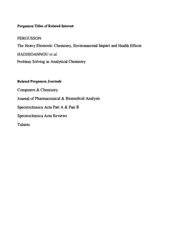 Applications of Zeeman Graphite Furnace Atomic Absorption Spectrometry in the Chemical Laboratory and in Toxicology