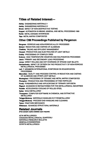 Materials Performance Maintenance. Proceedings of the International Symposium on Materials Performance Maintenance, Ottawa, Ontario, Canada, August 18–21, 1991