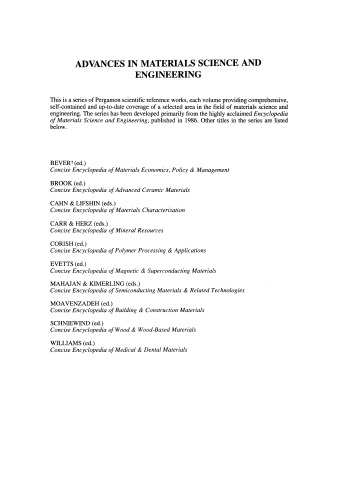 Concise Encyclopedia of Composite Materials