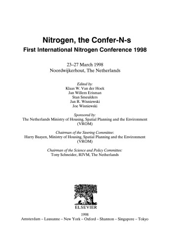 Nitrogen, the Confer-N-s. Proceedings of the First International Nitrogen Conference
