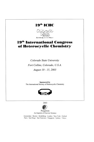 19th International Congress on Heterocyclic Chemistry. Book of Abstracts