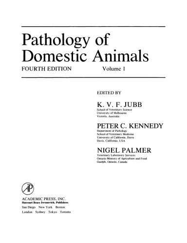 Pathology of Domestic Animals