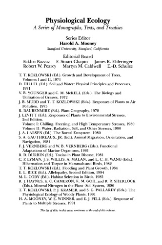 Ecophysiology of Coniferous Forests