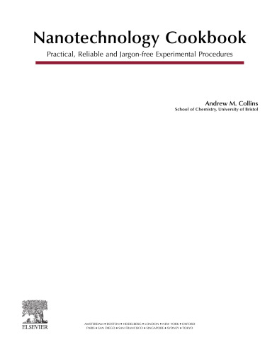 Nanotechnology Cookbook