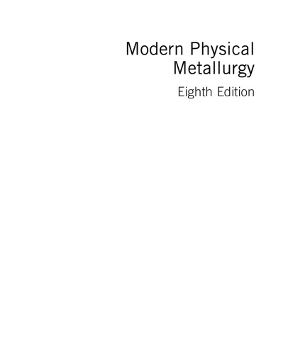 Modern Physical Metallurgy
