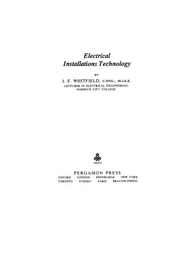 Electrical Installations Technology