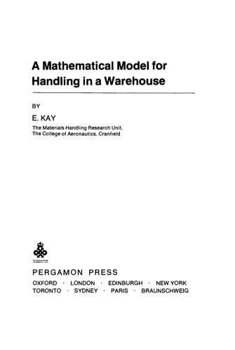 A Mathematical Model for Handling in a Warehouse