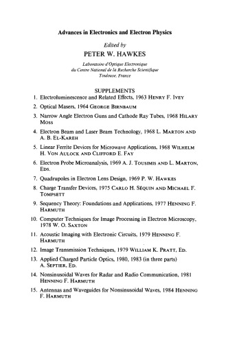 The Beginnings of Electron Microscopy