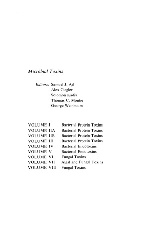 Bacterial Protein Toxins