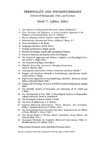 Gender and Psychopathology