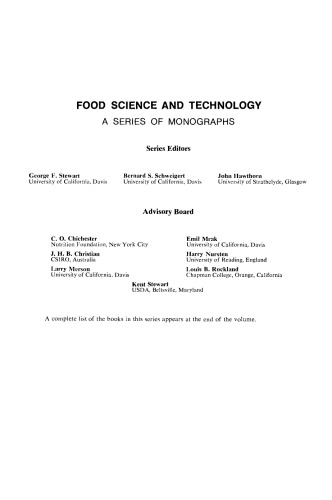 New Protein Foods. Animal Protein Supplies