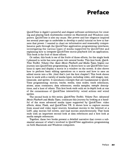 Quick: Time Toolkit. Volume One: Basic Movie Playback and Media Types