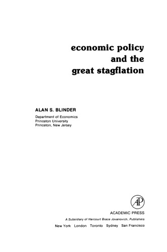 Economic Policy and the Great Stagflation