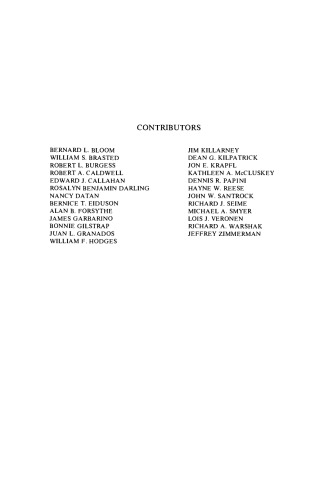 Life-Span Developmental Psychology. Nonnormative Life Events