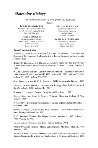Calcium and Cell Function. Volume 7