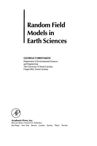 Random Field Models in Earth Sciences