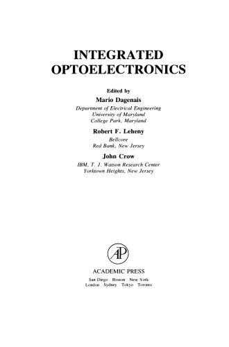 Integrated Optoelectronics