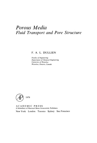 Porous Media. Fluid Transport and Pore Structure