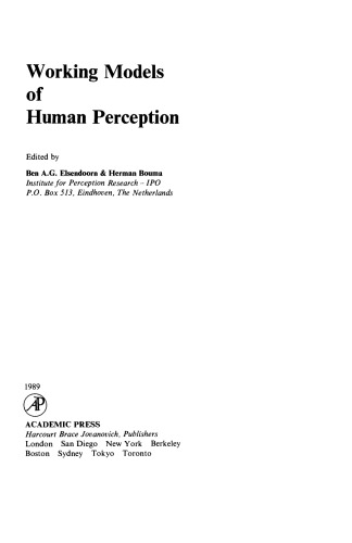 Working Models of Human Perception