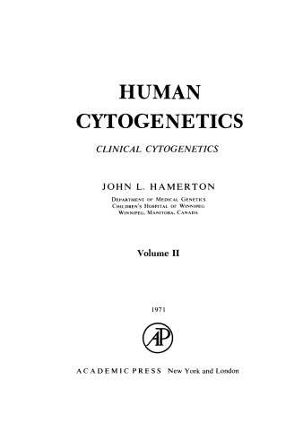 Human Cytogenetics. Clinical Cytogenetics