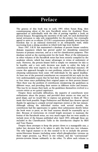 The Protein Kinase Facts: Book. Protein-Serine Kinases