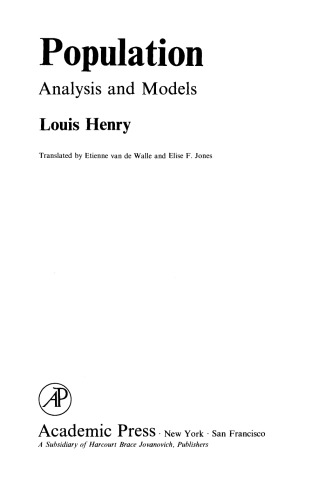 Population. Analysis and Models