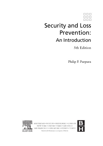 Security and Loss Prevention. An Introduction