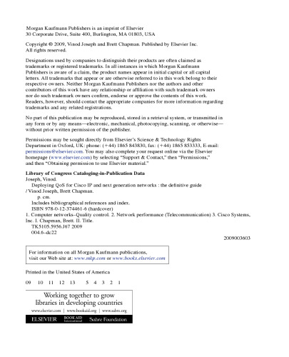 Deploying Qo: S for Cisco IP and Next Generation Networks. The Definitive Guide