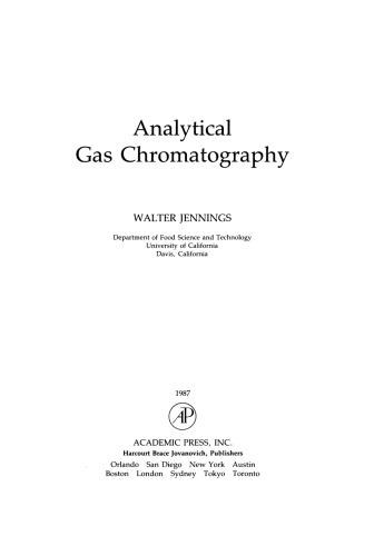 Analytical Gas Chromatography
