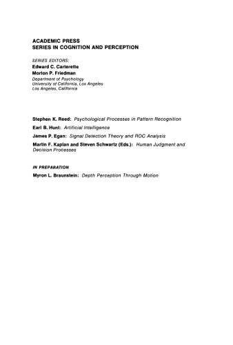 Human Judgement and Decision Processes